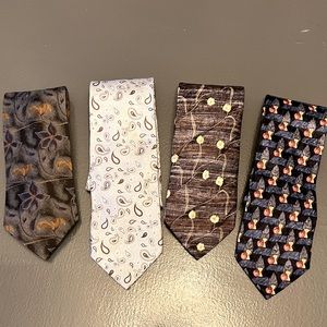 Ermenegildo Zegna tie bundle of 4. XL